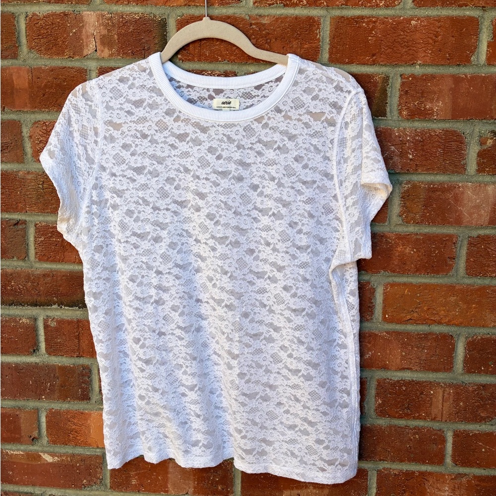 Aerie Lace Vintage T-shirt